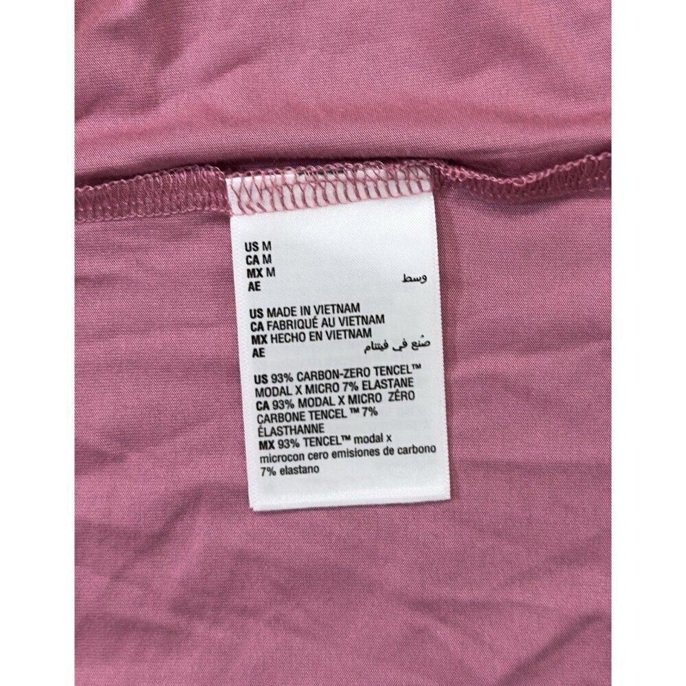 State of Day Macy’s Pink Lace Trim Collared Pajama Set 2PC Button Top Pants M - Picture 7 of 7